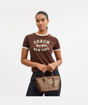 タクシー トート バッグ 21・シグネチャー キャンバス | COACH